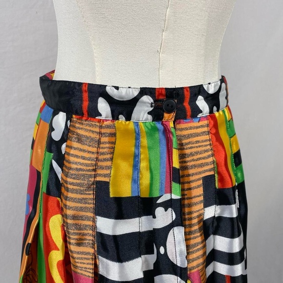 Tail vintage multicolored patterned pleated mini skirt retro 90s size 10 - Picture 5 of 6
